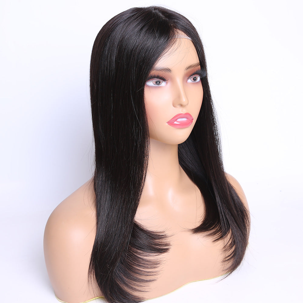Human Hair Medical Wig Full Lace Silicone Virgin Hair Wigs For Alopecia and Chemo Hair Loss