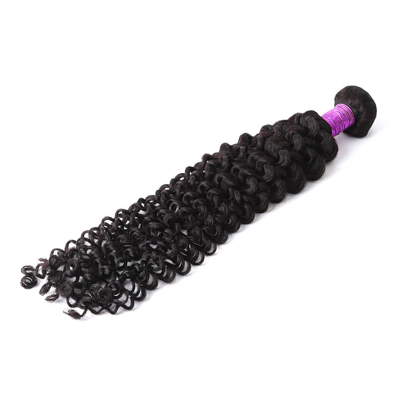 Human Hair Weave Italy Curl Hair Weft 1 Bundle