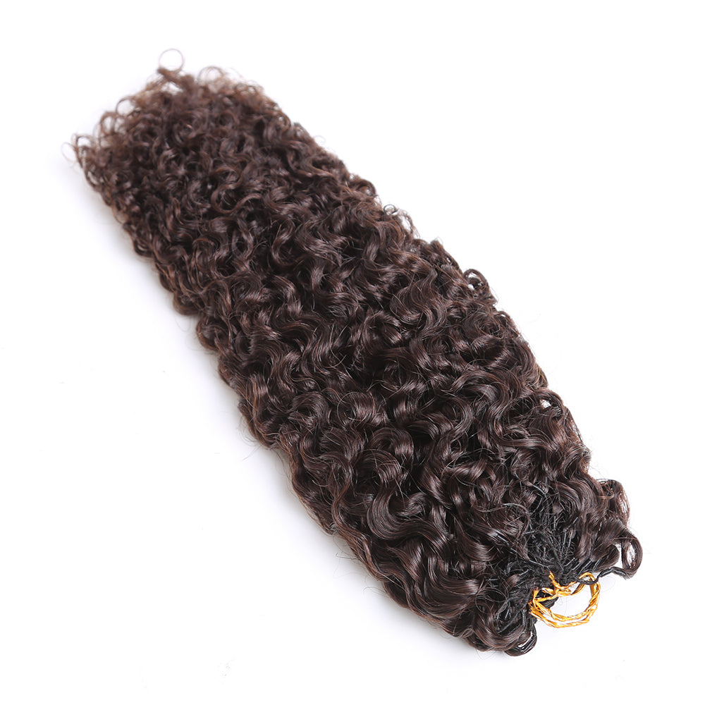 Crochet Hair Extensions Darkest Brown Braiding Human Hair