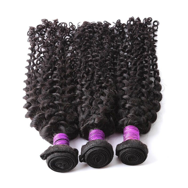 Human Hair Weave Italy Curl Hair Weft 1 Bundle