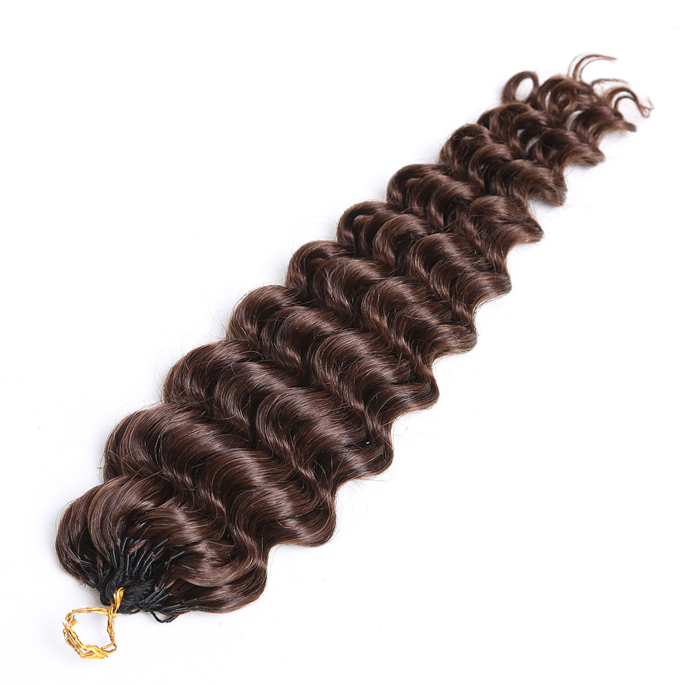Dark Brown Crochet Hair Extensions Braiding Human Hair