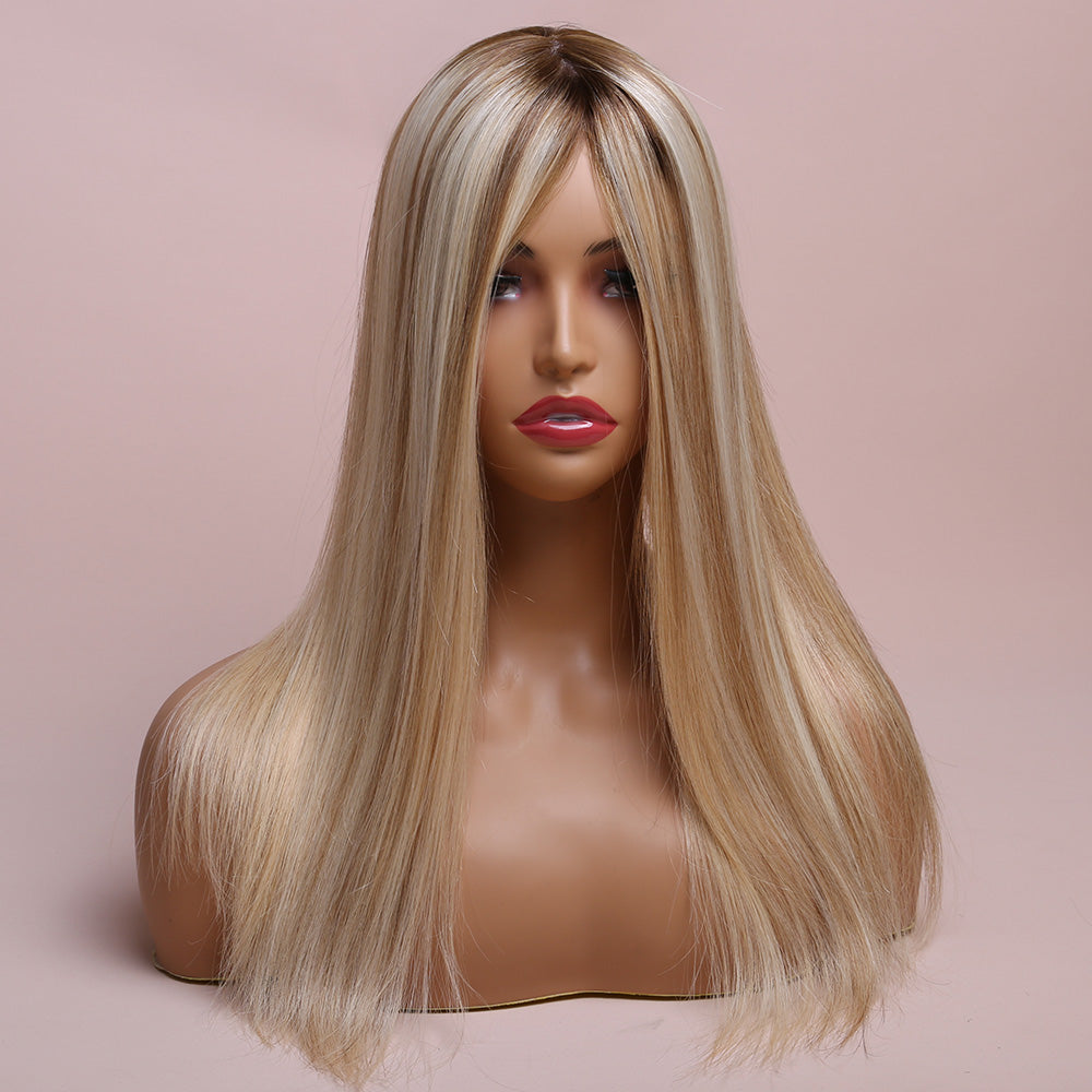 Silk Base Highlight Blonde Topper Hair Human Hairpiece For Women Hair Loss