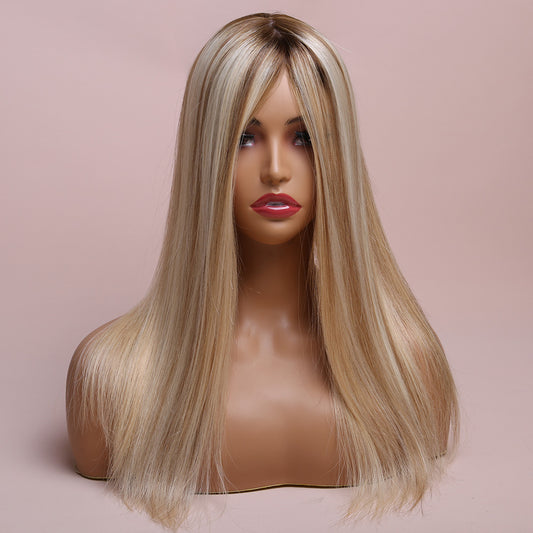Silk Base Highlight Blonde Topper Hair Human Hairpiece For Women Hair Loss