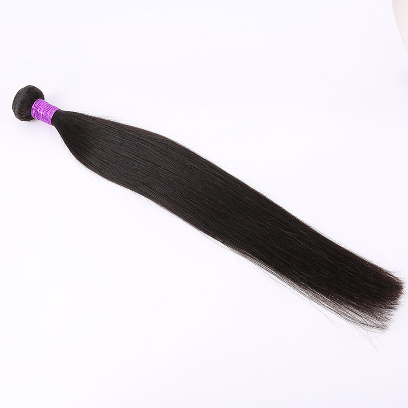 Human Hair Weave Silky Straight Hair Weft 1 Bundle