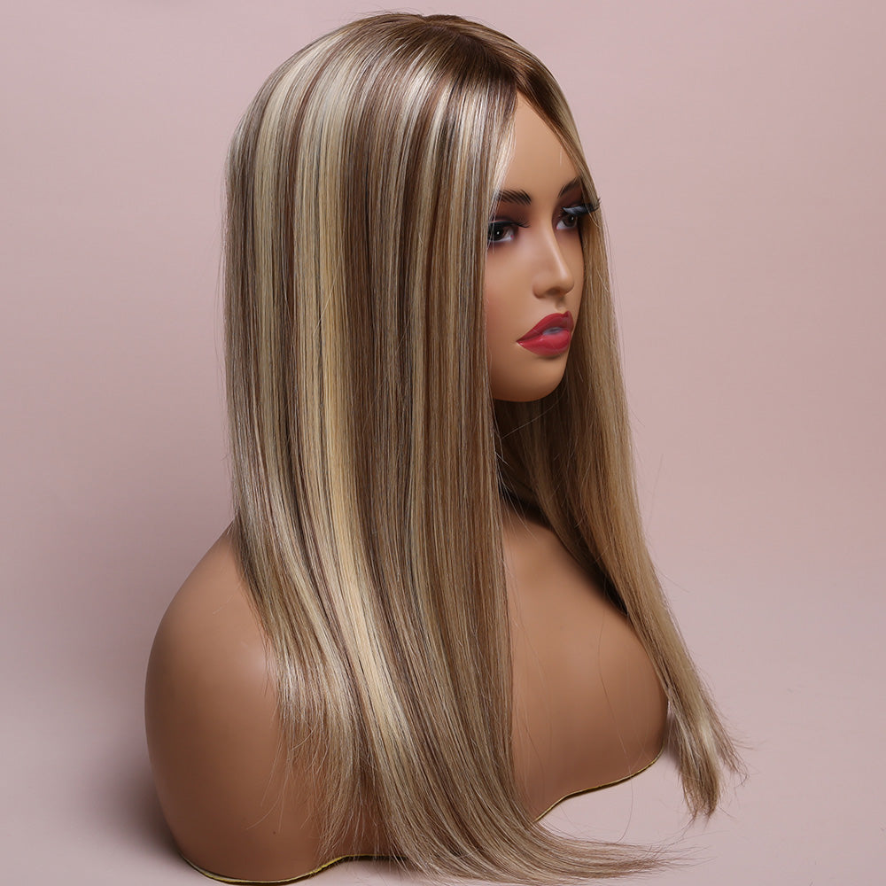 Silk Base Highlight Blonde Topper Hair Human Hairpiece For Women Hair Loss