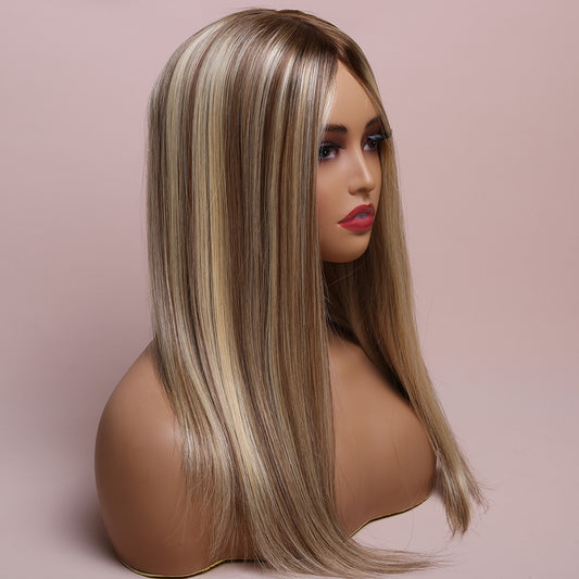 Silk Base Highlight Blonde Topper Hair Human Hairpiece For Women Hair Loss
