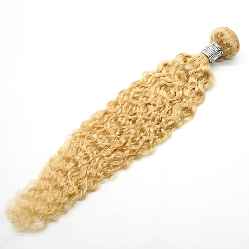 Blonde 613 Hair Weave Curly Hair Bundle 1PC