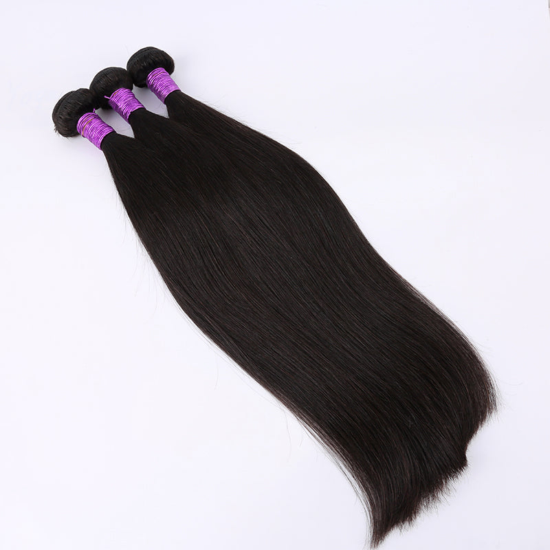 Human Hair Weave Silky Straight Hair Weft 1 Bundle