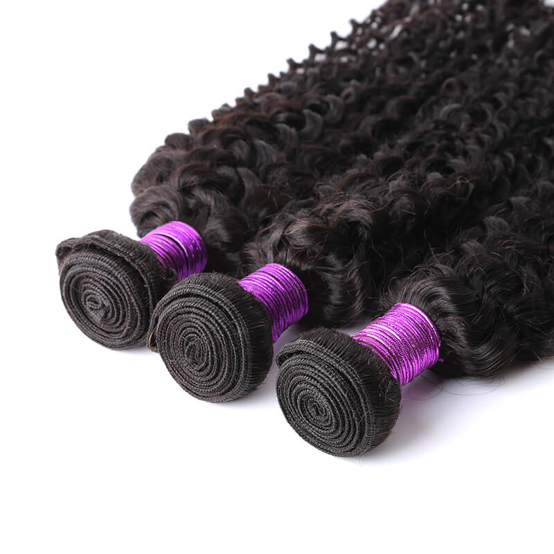 Human Hair Weave Italy Curl Hair Weft 1 Bundle