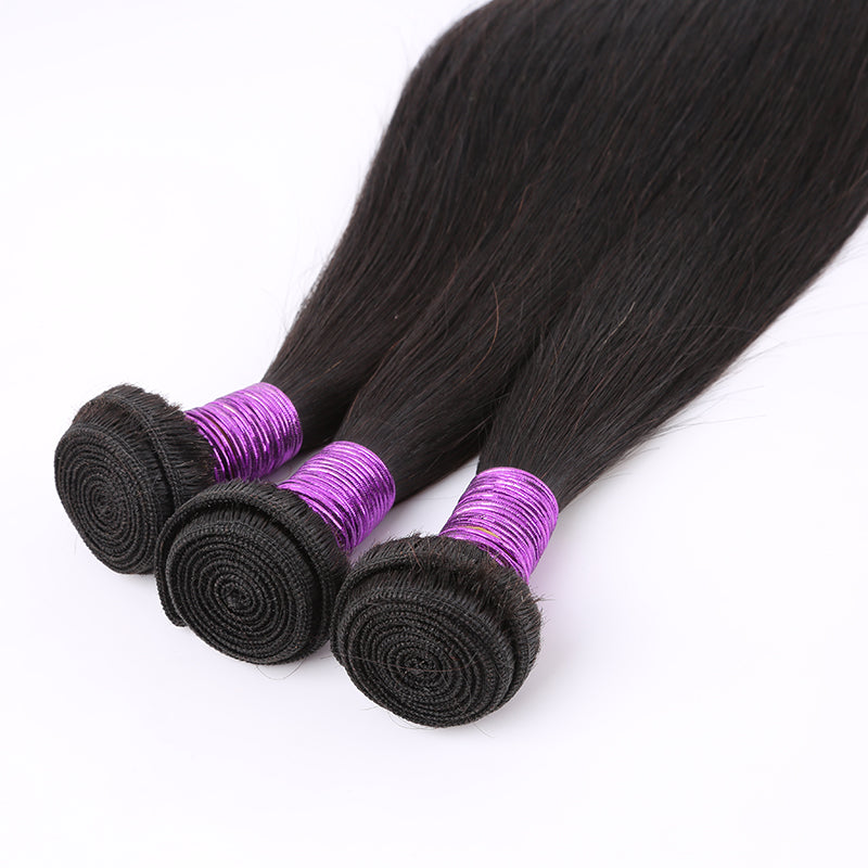 Human Hair Weave Silky Straight Hair Weft 1 Bundle