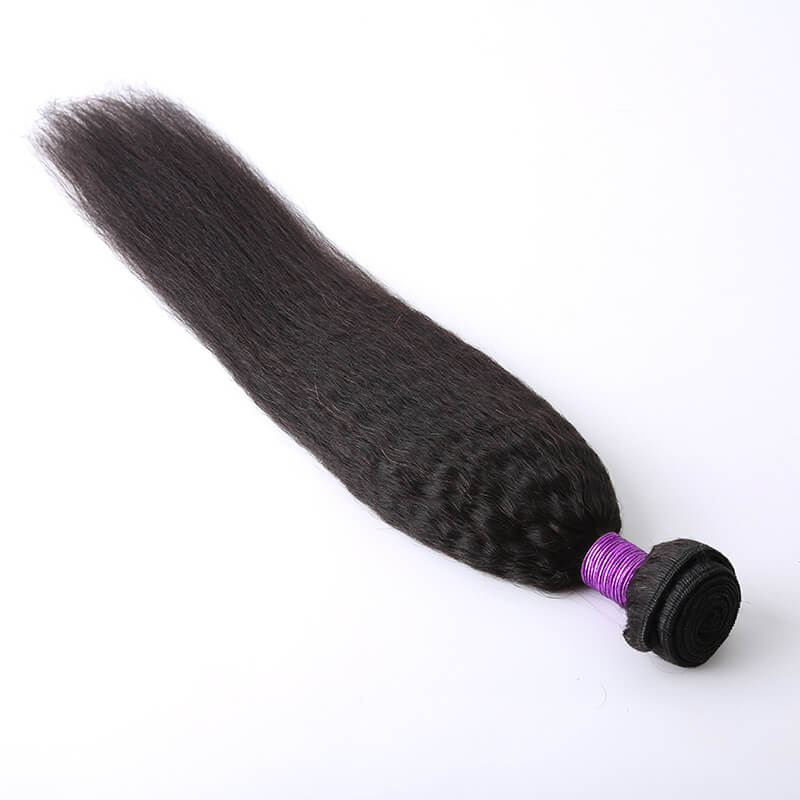 Human Hair Weave Kinky Straight Hair Weft 1 Bundle