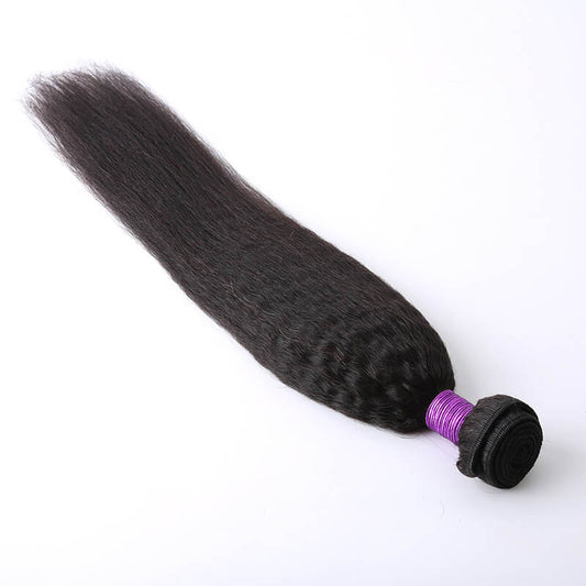 Human Hair Weave Kinky Straight Hair Weft 1 Bundle