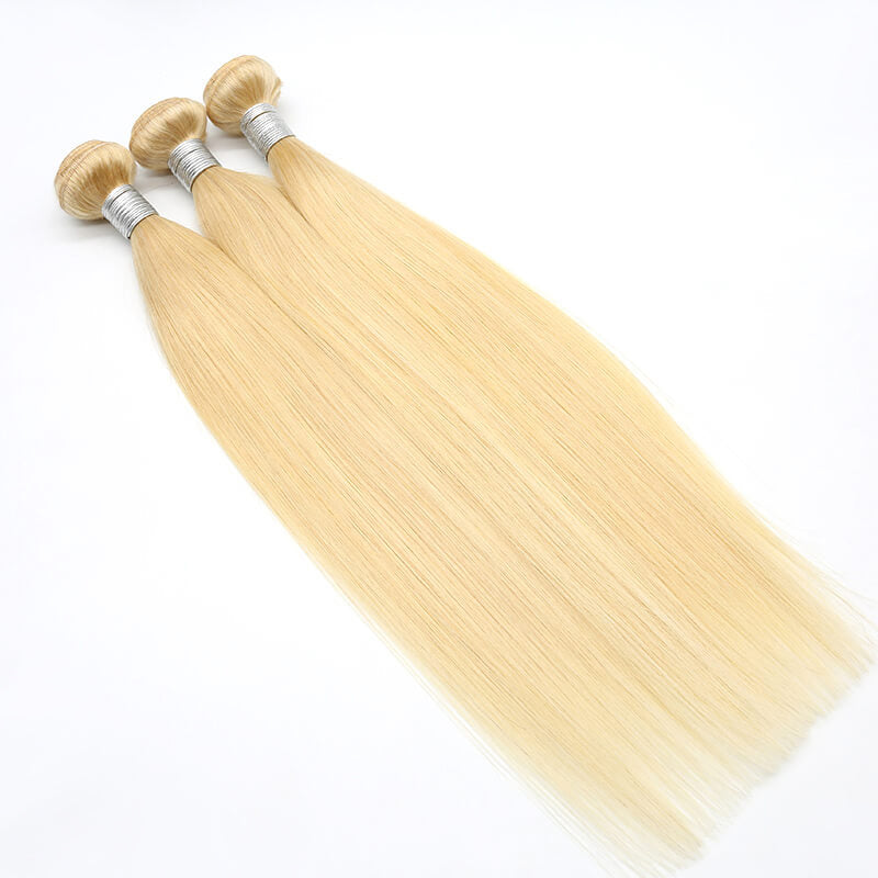 Blonde 613 Hair Weave Straight Hair Bundle 1PC
