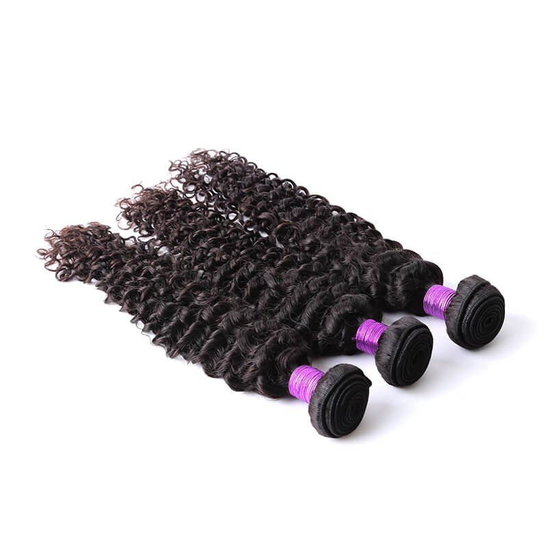 Human Hair Weave Water Wave Hair Weft 1 Bundle