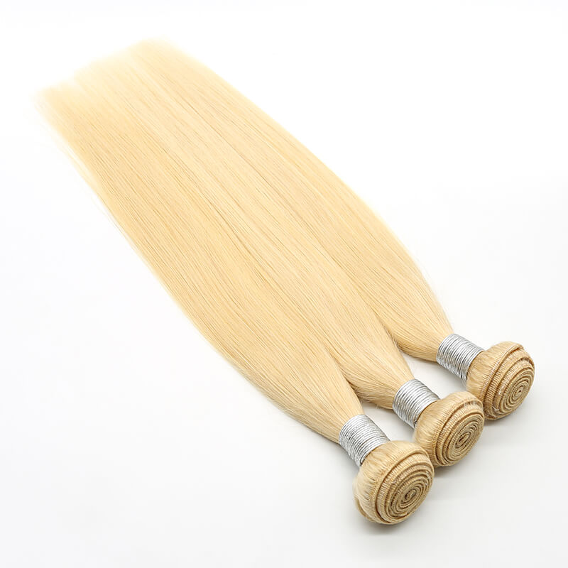 Blonde 613 Hair Weave Straight Hair Bundle 1PC