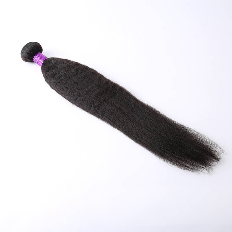 Human Hair Weave Kinky Straight Hair Weft 1 Bundle