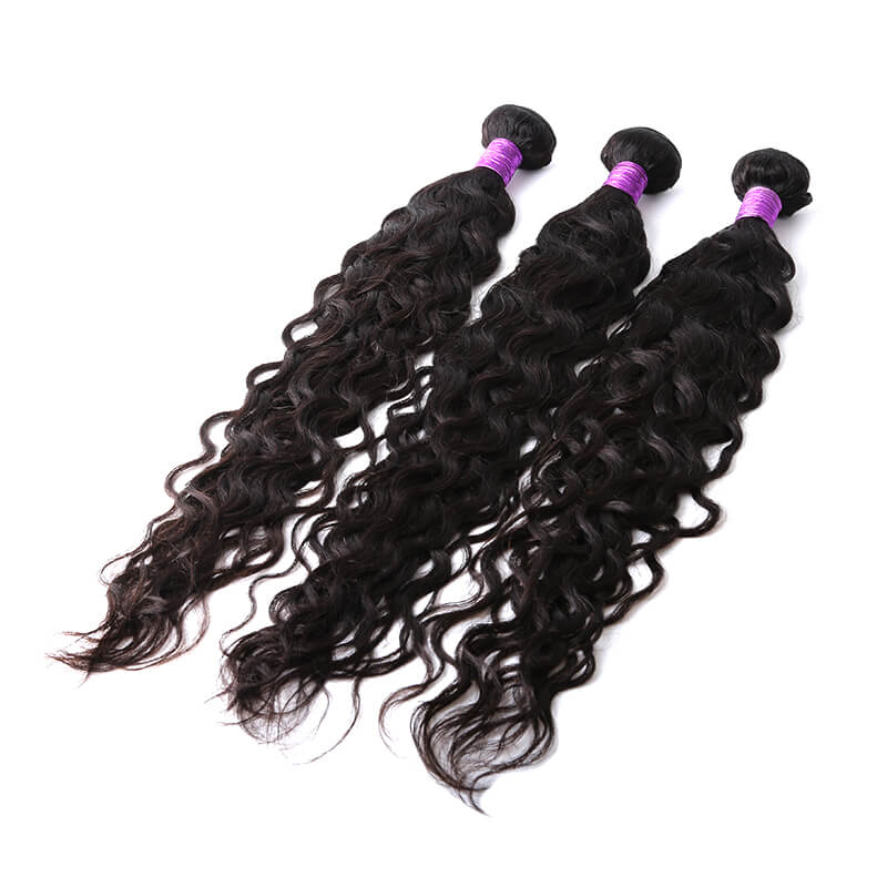 Human Hair Weave Natural Wave Hair Weft 1 Bundle