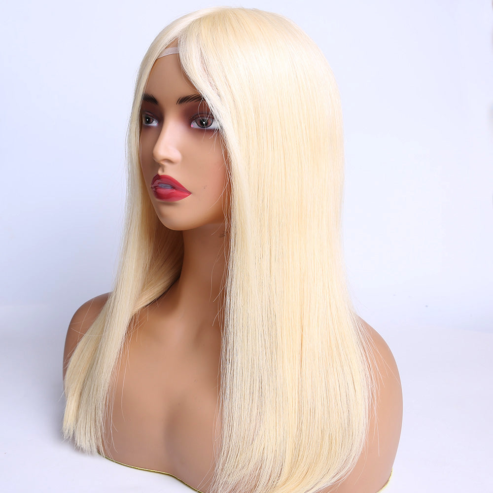 Human Hair Medical Wig Blonde 613 Silicone Hair Wigs For Alopecia and Chemo Hair Loss