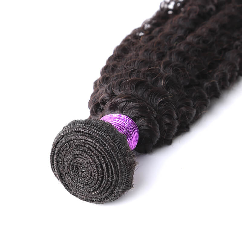 Human Hair Weave Kinky Curly Hair Weft 1 Bundle