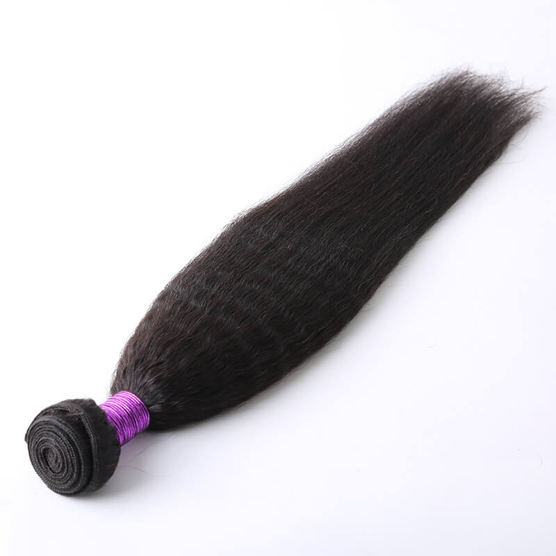 Human Hair Weave Kinky Straight Hair Weft 1 Bundle