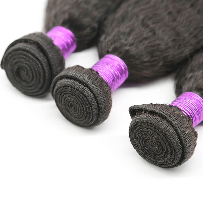 Human Hair Weave Kinky Straight Hair Weft 1 Bundle