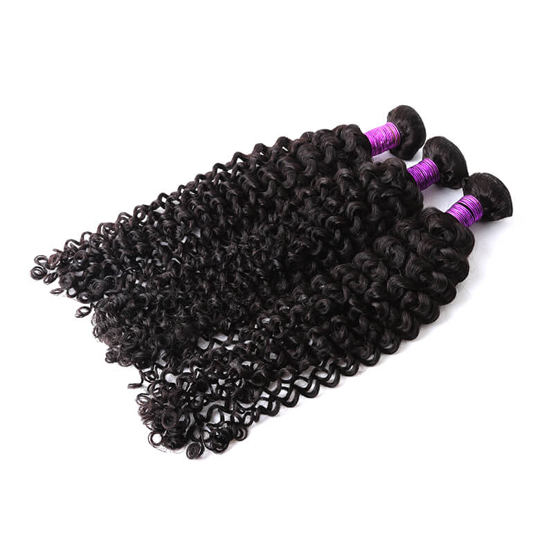 Human Hair Weave Italy Curl Hair Weft 1 Bundle