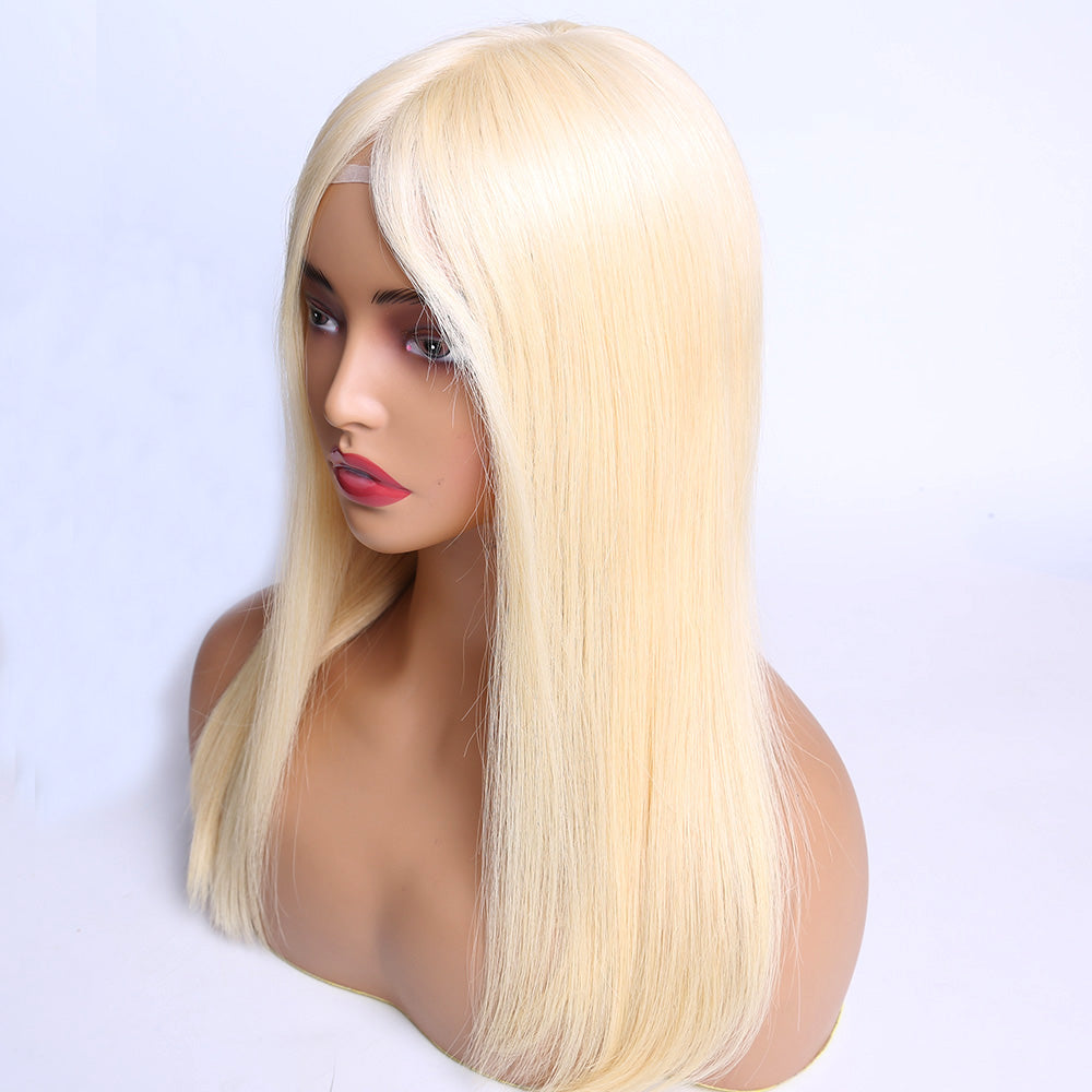 Human Hair Medical Wig Blonde 613 Silicone Hair Wigs For Alopecia and Chemo Hair Loss