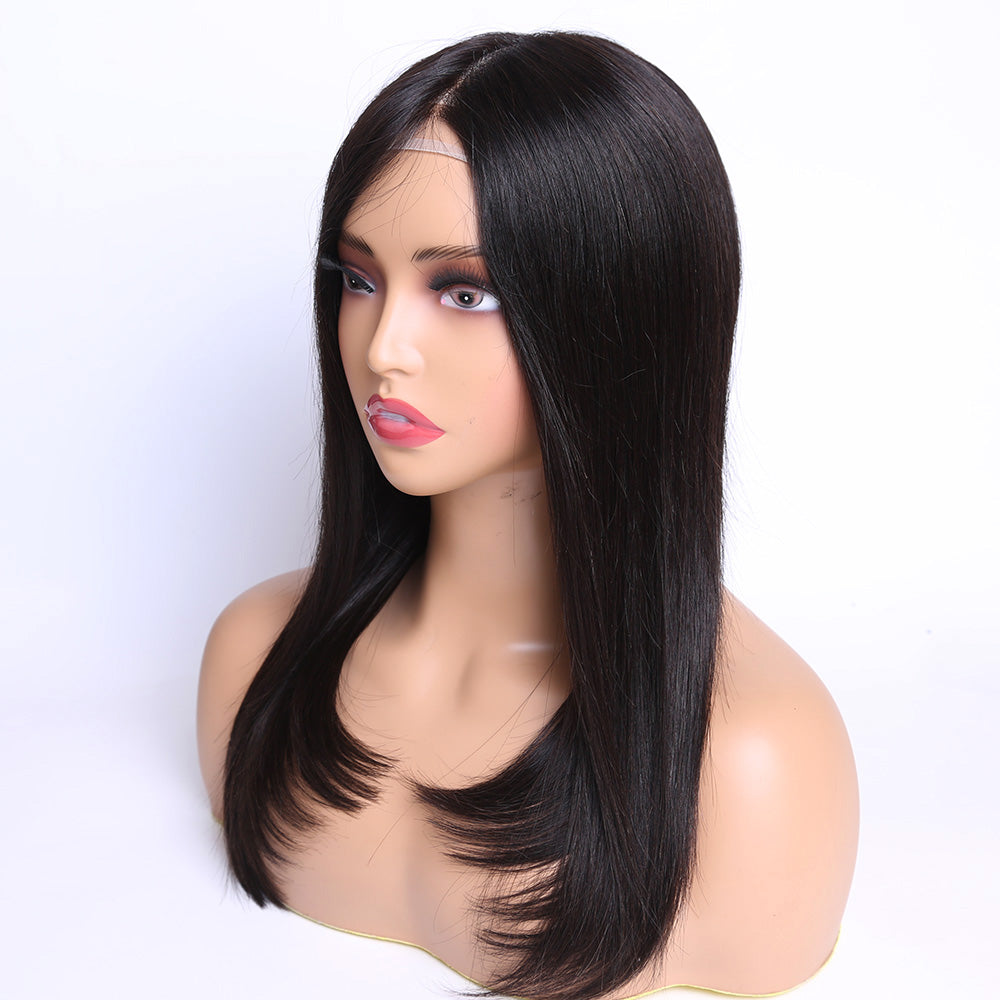 Human Hair Medical Wig Full Lace Silicone Virgin Hair Wigs For Alopecia and Chemo Hair Loss
