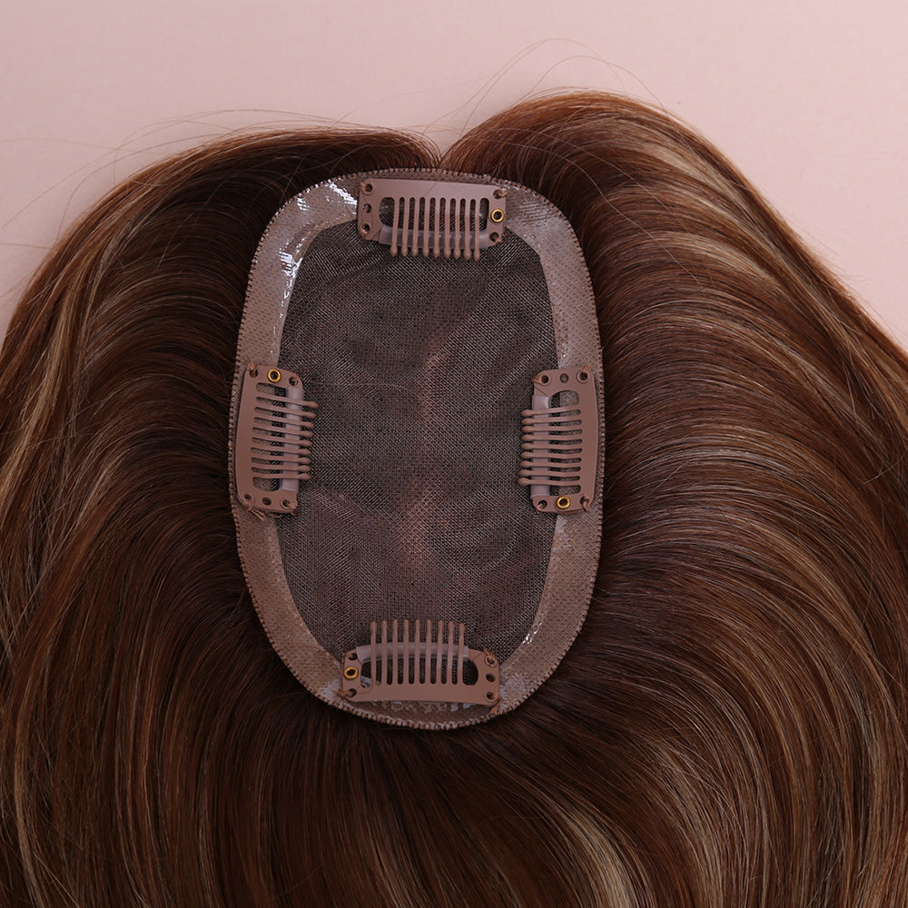 Highlight Topper Hair Human Hairpiece For Women Hair Loss