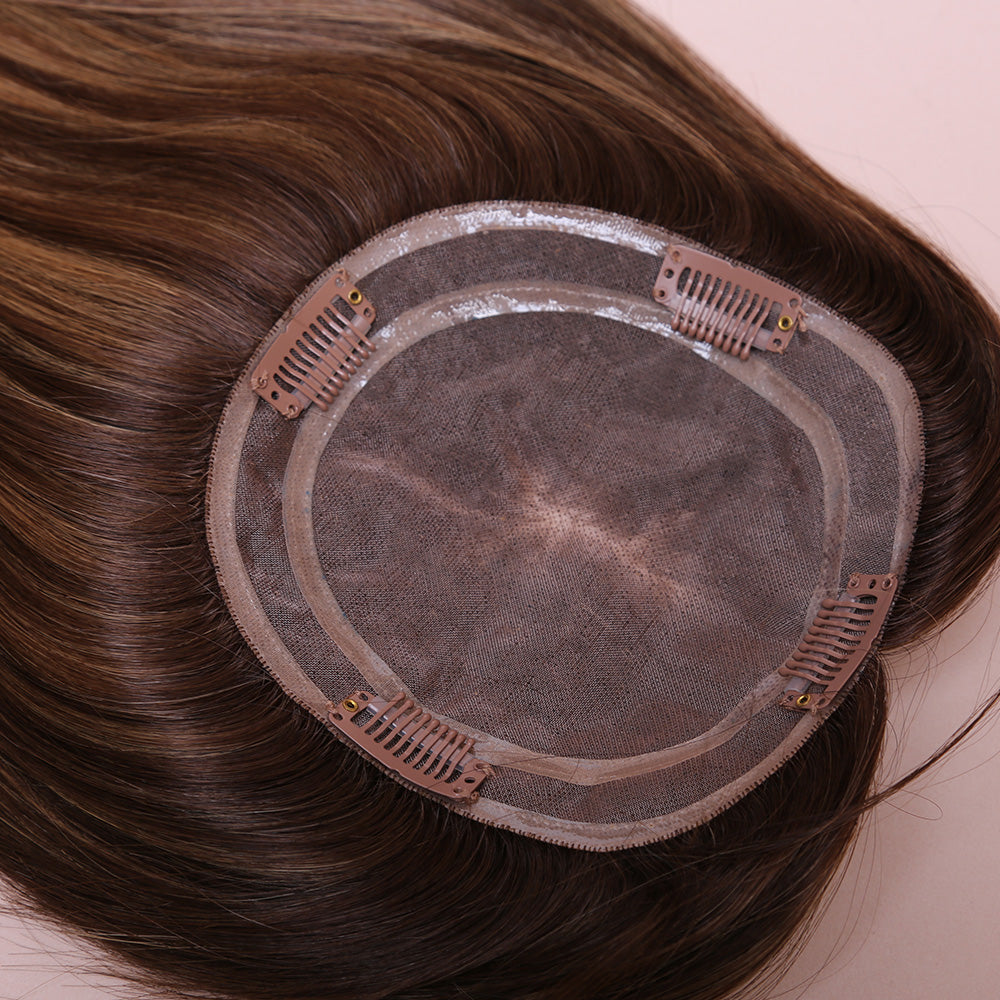 Highlight Topper Hair Human Hairpiece For Women Hair Loss