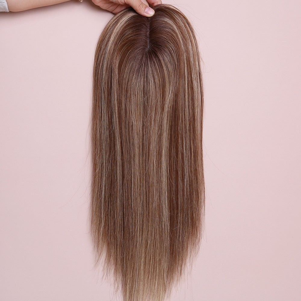 Highlight Topper Hair Human Hairpiece For Women Hair Loss