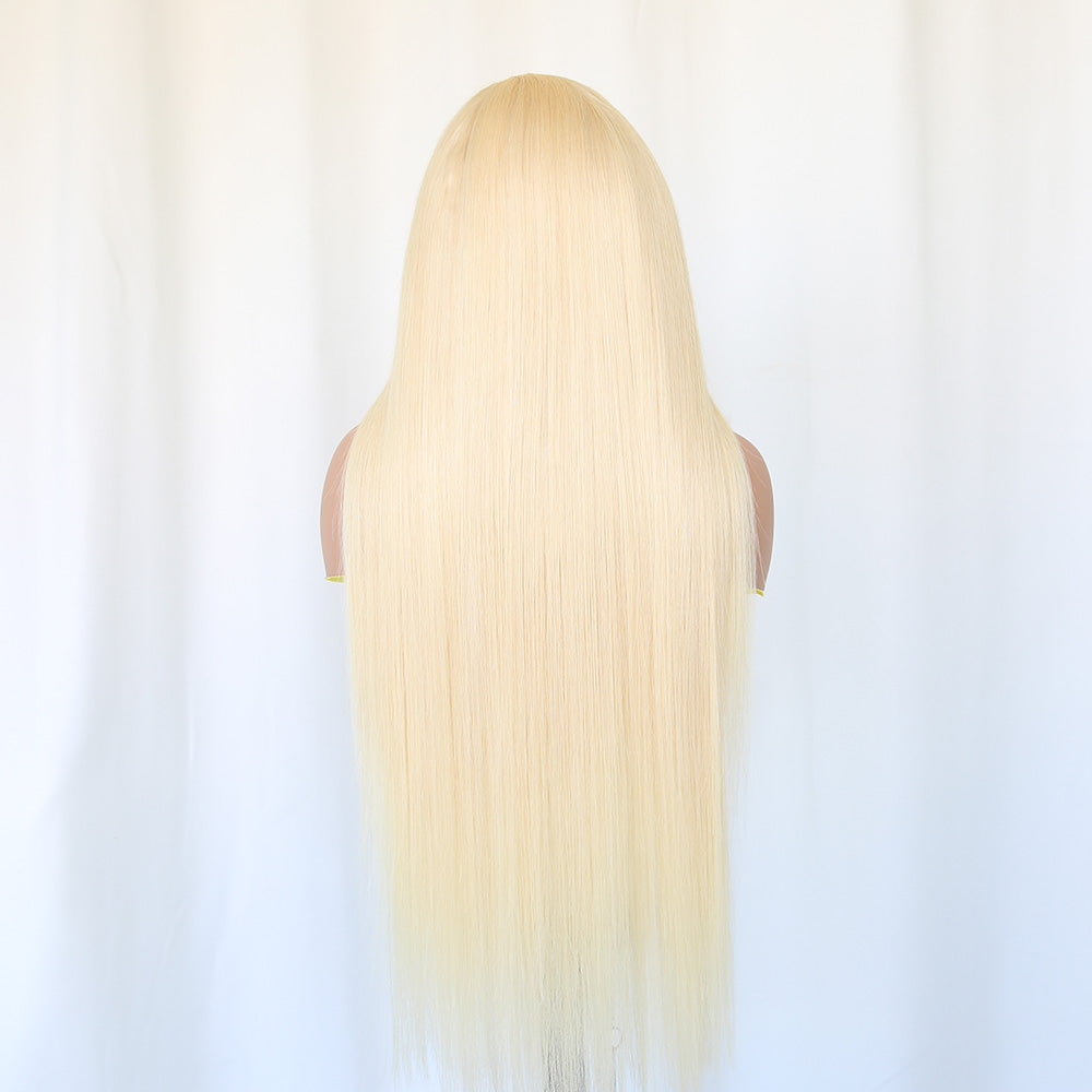 613 blonde human hair wig