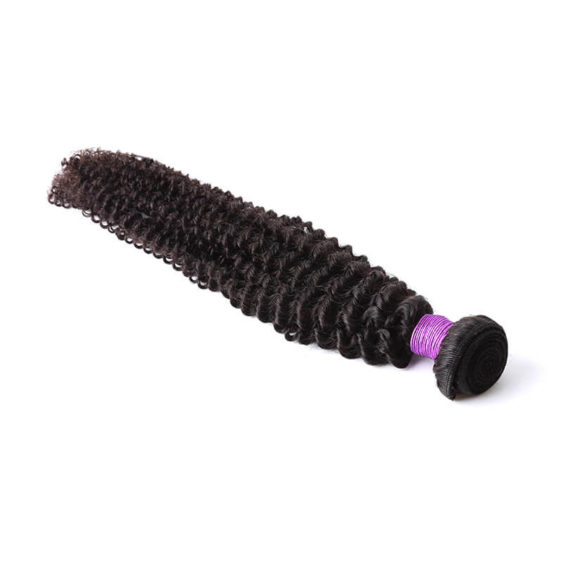 Human Hair Weave Kinky Curly Hair Weft 1 Bundle