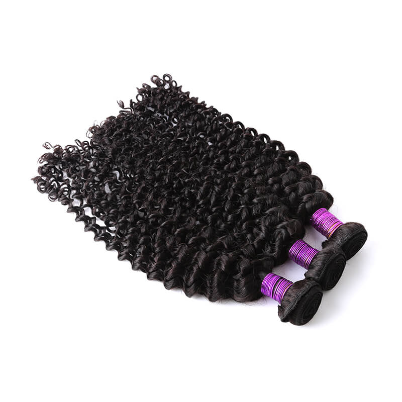 Human Hair Weave Italy Curl Hair Weft 1 Bundle