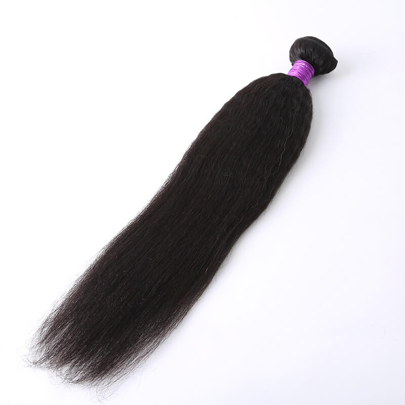 Human Hair Weave Kinky Straight Hair Weft 1 Bundle