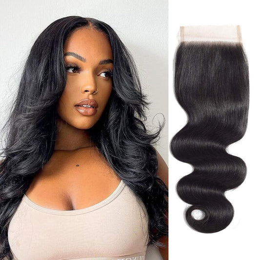 Free Part Body Wave 5x5 Human Hair Lace Closure & 13x4 Lace Frontal
