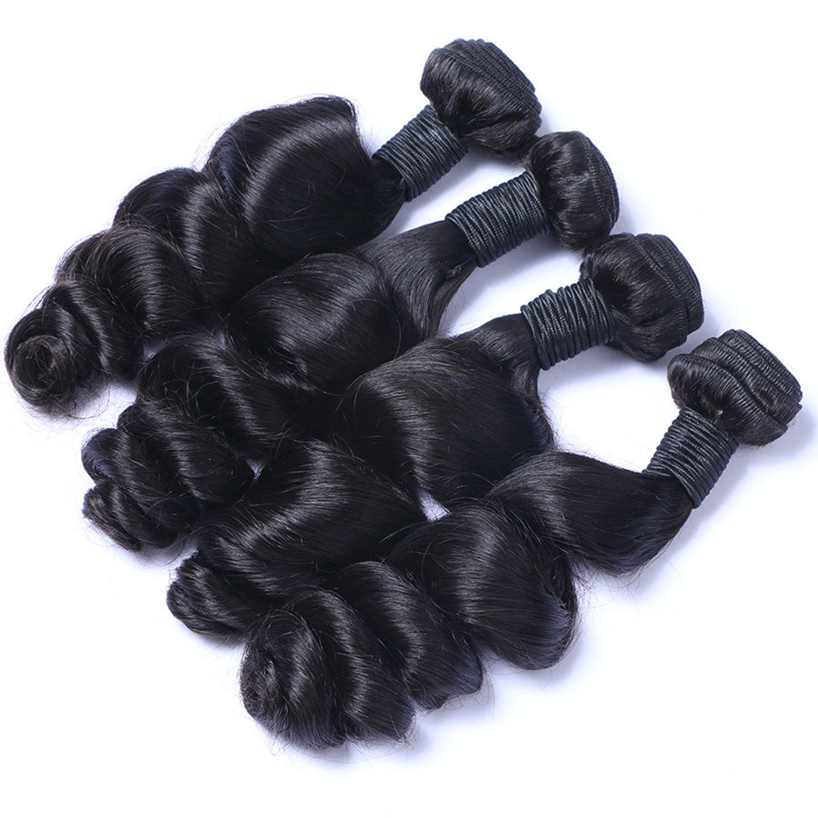 Loose wave human hair weaves