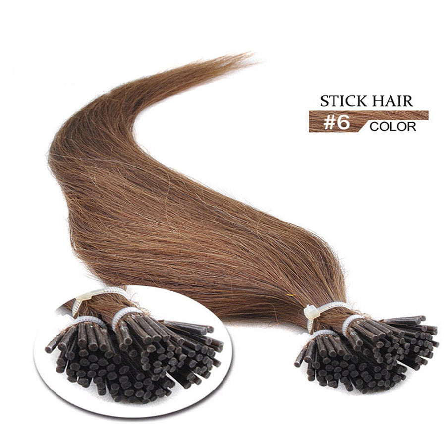 I Tip Stick Human Hair Extensions Silky Straight 50g