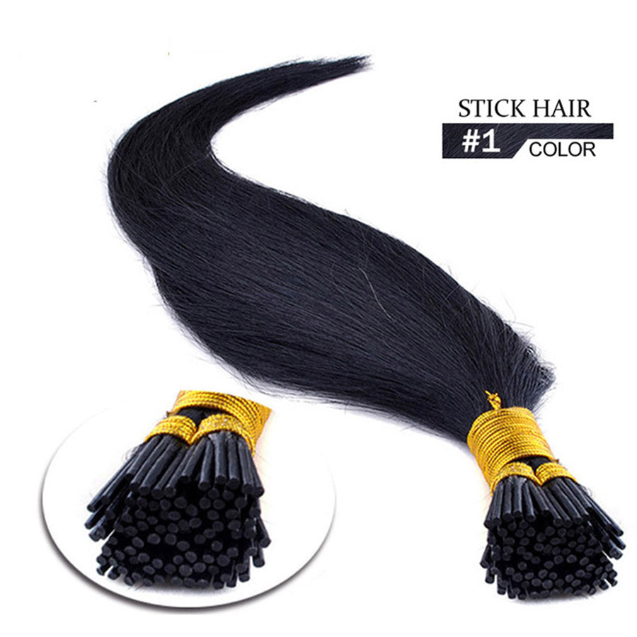 I Tip Stick Human Hair Extensions Silky Straight 50g