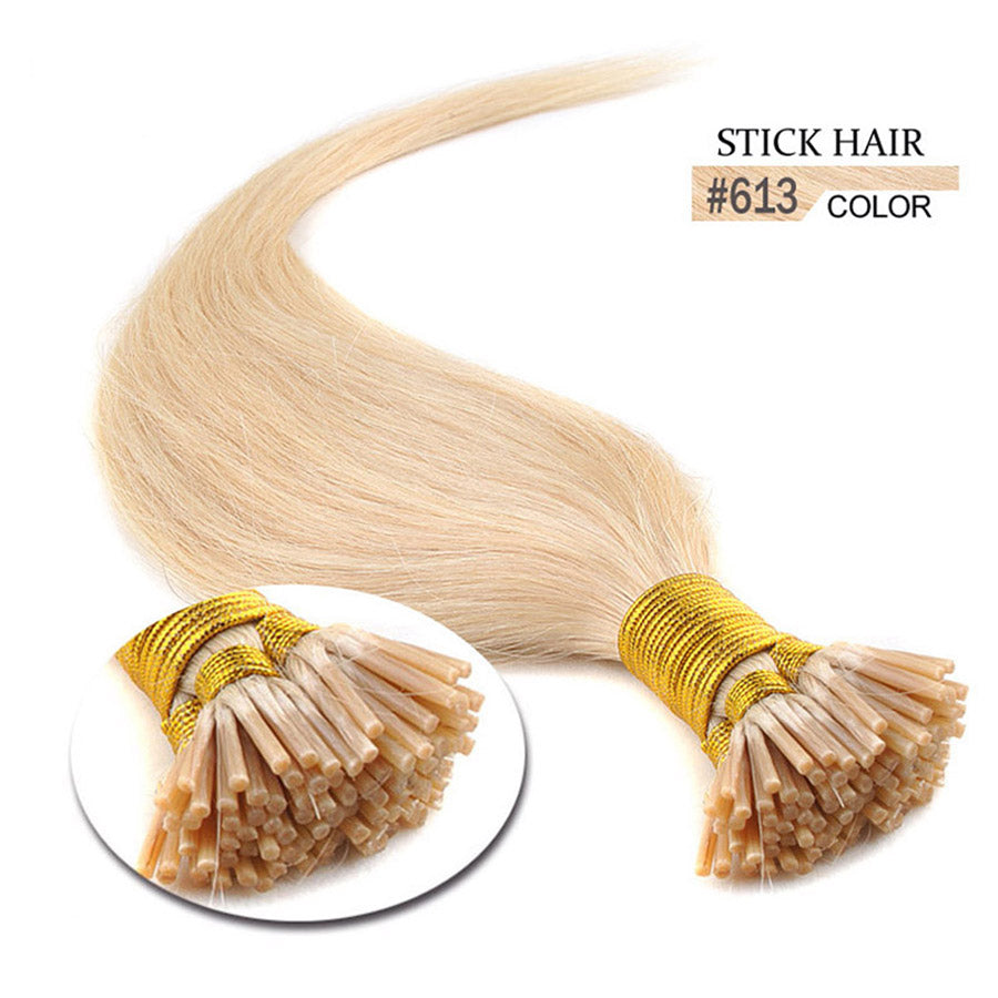 I Tip Stick Human Hair Extensions Silky Straight 50g