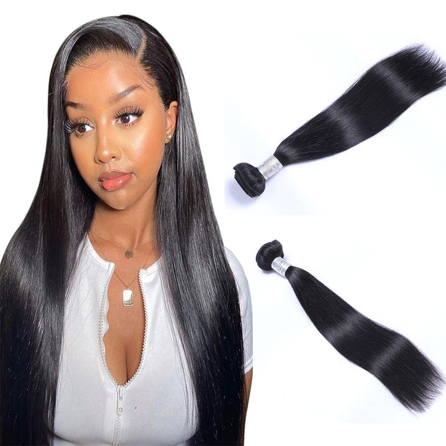 Black human hair bundle