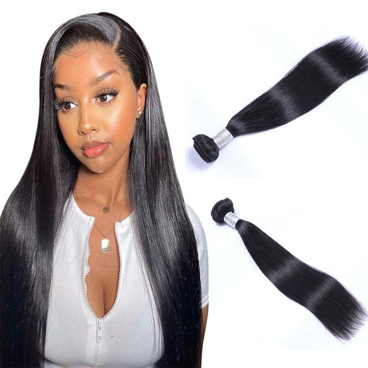 Black human hair bundle
