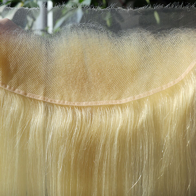 HD lace frontal 613 blonde human hair