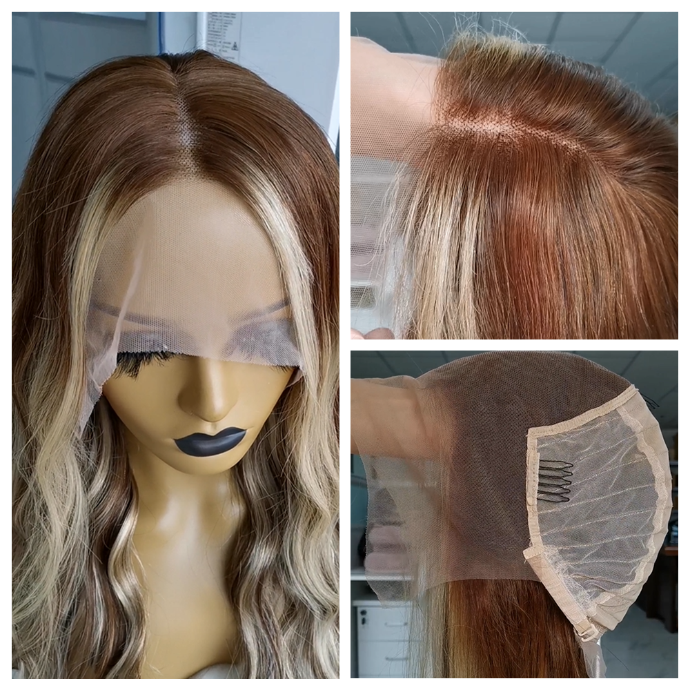 Blonde Highlight wig lace front cap