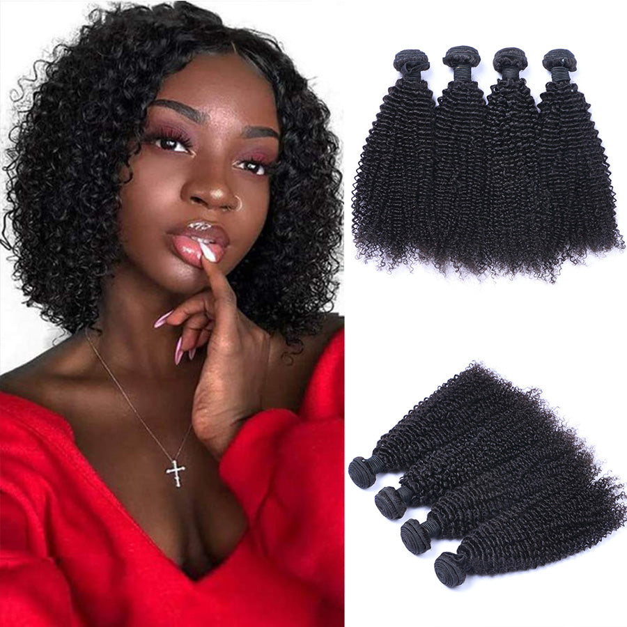 kinky curly bundles human hair