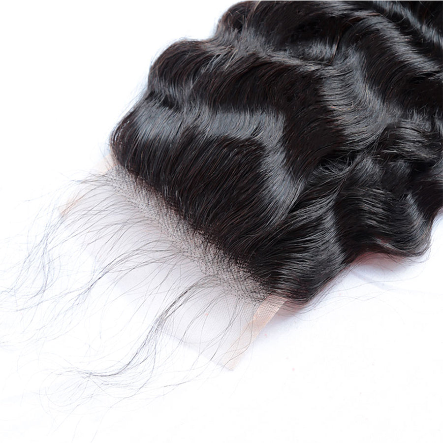 Black lace closure front hairline