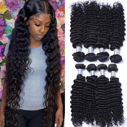 Human Hair deep wave bundles