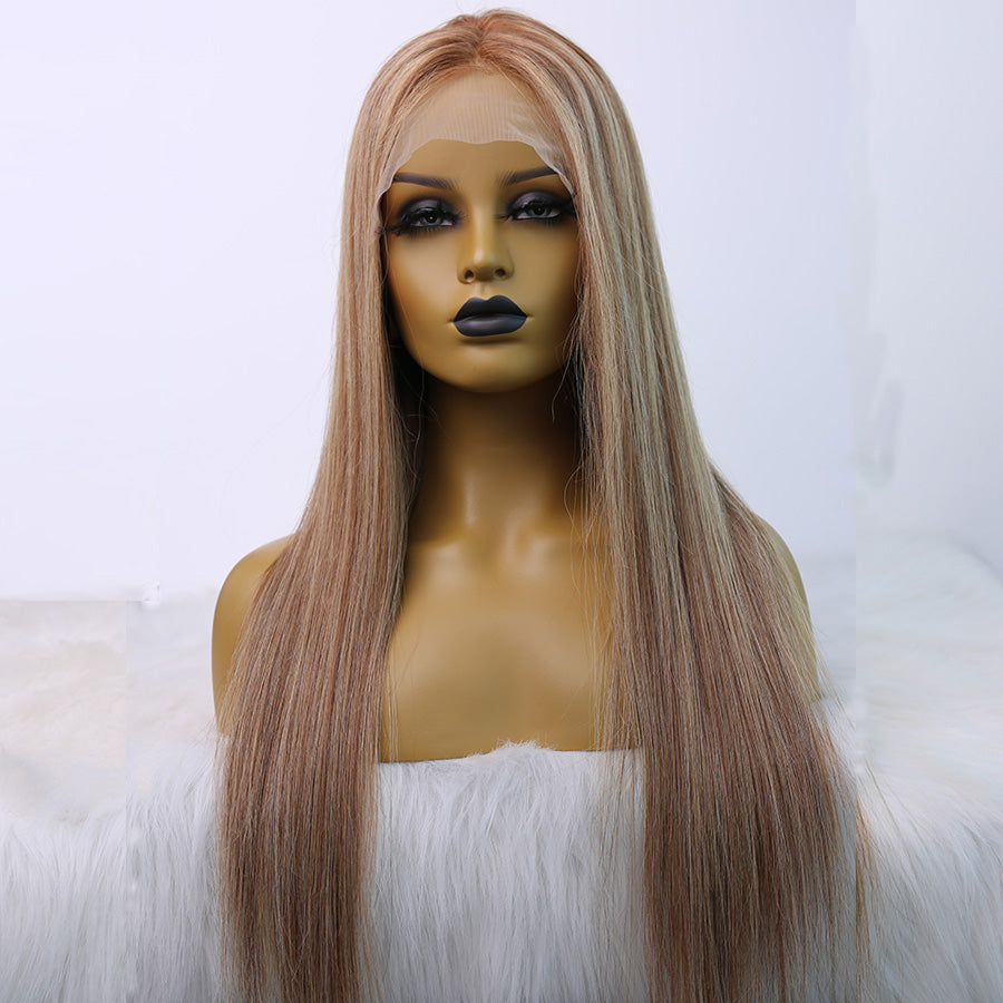 Lace Front Wig Highlight Straight Hair Wig 13x6 Frontal Lace