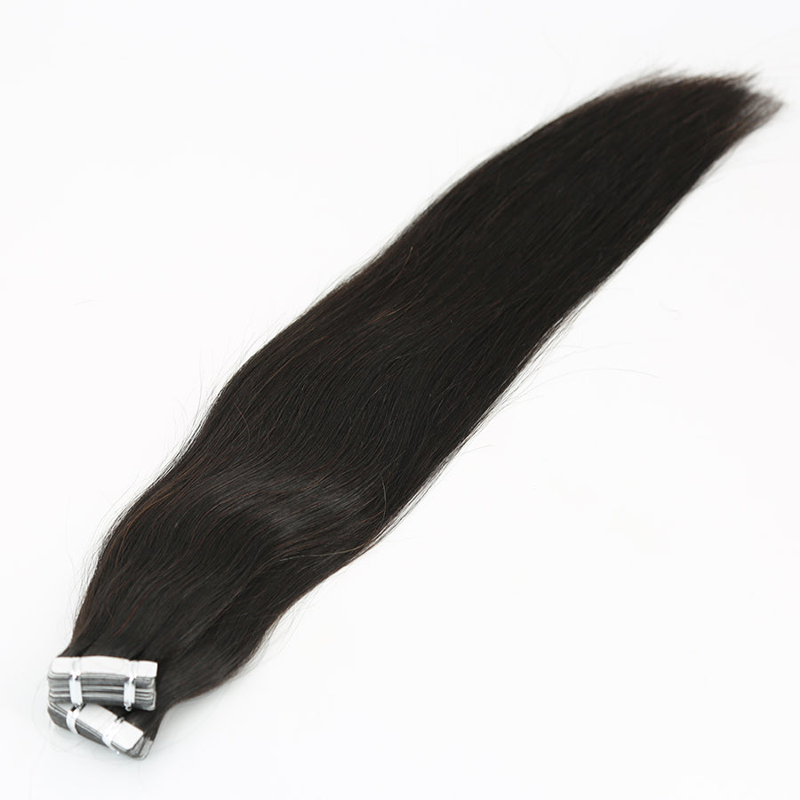 black human hair tape in extensions