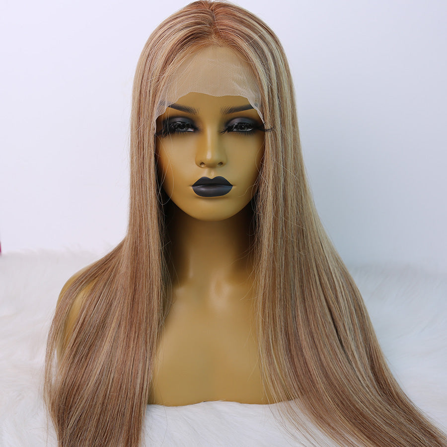 Lace Front Wig Highlight Straight Hair Wig 13x6 Frontal Lace